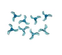 Universal 8-Piece 1mm/1.5mm 3-Blade 1635 1.6x3.5x3 40mm Shaft CCW/CW Propeller Hollow Suitable For UAV Aircraft Parts(Clear Blue 1.5mm)