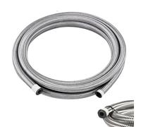 Universal 8AN Fuel Line CPE Fuel Hose 3m/10FT Transmission Oil Cooler Lines Nylon Stainless Steel Braided AN8 Fuel Line Hose for Car/Truck/ATV