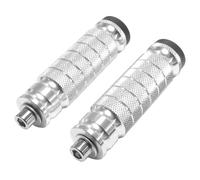 Universal 8mm Foot Pegs CNC Aluminum Install Bolts Motorcycle Rearsets Footrest Footpegs Compatible With YAMAHA Honda Suzuki Kawasaki Ducati Aprilia (Silver)