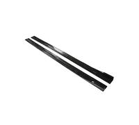 Universal 8PCS 2.18m/2m Car Side Skirts Fenders Splitter Bumper Sports For BMW Styling Side Skirt Panel Splitter Lip(2m Bright Black)