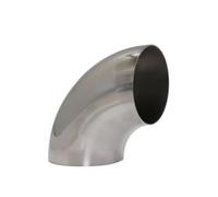 Universal 90 Car Degree Stainless Steel Pipe Fitting Car Exhaust Pipe Muffler Welded Pipe Multiple Sizes Exhaust End Pipe(89 mm)