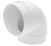 Universal 90 Degree Duct Elbow Connector, 6in / 150mm, Push-Fit, Male Spigot - Fits 150mm Pipe or 152mm Hose - 03-NDY-303