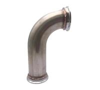 Universal 90 Degree Steel Elbow Adapter Downpipe for 2.5"ID 3.2"OD Flange