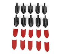 Universal ABS Plastic Air Diffuser Fin, Car Modified Parts, Carbon Fiber Pattern Decorative Car Accessories with 10PCS Stickers, for Automotive Supplies and Vehicle Customization