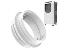 Universal Ac Adapter, Heat Resistant Coupler Connector, 5.1-5.9in Hose Adapter with Vent Fit, Quality Abs Connector Kit, Leakproof Twist Lock Design Set, Air Conditioner Vent Window Use