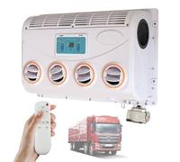 Universal AC Evaporator for Vehicles, 12V/24V DC Electric Air Conditioner with 360° Rotating Air Outlet & 5-Speed Adjustment, Ideal for Car, RV, Truck, Van, Motorhome Cooling