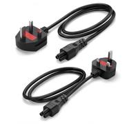Universal AC Power Cable 5FT, IEC C5 to NEMA 5-15P Mickey Mouse 3 Prong Cord, Durable 18AWG Replacement for Lost Power Cord, Laptop Adapter, Monitor Adapter, TV Brick, Office Printer, Travel Spare