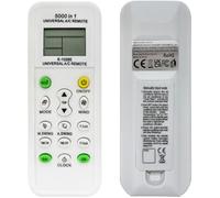 Universal AC Remote Control, 5000-in-1 Multi-Brand Compatible, K-1028E Model, LCD Display