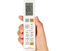 Universal AC Remote Control, 6000 in 1 LCD Controller, Compatible with Mitsubishi, Toshiba, Hitachi, Fujitsu, Daewoo, LG, Samsung
