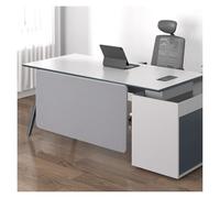 Universal Acoustic Desk Divider - Under Desk Privacy Panel for 80-160 cm Desks, Mount Over/Under, Office Partition, Light Grey, 90x40 cm - Enhance Work Privacy & Focus