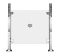 Universal Acrylic Supermarket Entrance Barrier Rotating Metal Guardrail for Warehouse Aisles Caello Girevole (105x98cm) Safety & nization Solution