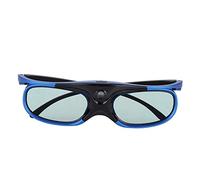 Universal Active Shutter Type 1080P HD 3D Glasses 3D Projector DLP Link，3D Movie Game Glasses, 178 ° Wide Viewing Angle, High Transparency, Blue Black