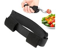 Universal Adaptive Cuff, Adjustable Anti-Shake Utensil Holder, Size Eating Assistance Strap for Spoon Fork, Soft Fabric Grip Support with, Daily Living Aid Tool, Muscle Weakness Limited