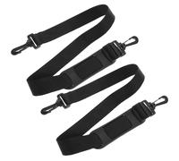 Universal Adjustable Backpack Violin Case Strap Pair Black | Oxford Cloth and Plastic Build, Bag Hook Attachment, Portable Rucksack Fit for Musicians