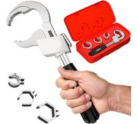 Universal Adjustable Double-Ended Wrench - Multifunctional Bathroom Wrench, Universal Pipe Wrench for Valves/Faucets/Connecting Pipes/Shower Heads Hand Tool for Water Pipe Repair & Home Accessories