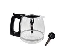 Universal Adjustable Glass Coffee Carafe, 12-Cup, Compatible with Mr. Coffee, Black+Decker, Hamilton Beach, Cuisinart, Height Adjustable 5.8 to 6.7 inches (148-170mm)