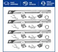 GFTIME 30.5 to 44.5CM Adjustable Burner for Charbroil, Outback, CosmoGrill, Blooma Ultar, Berkley, Uniflame, Napoleon, Universal Grill Burner Tube spare parts for most BBQ Gas Grills, 4 Pack