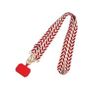 Universal Adjustable Mobile Phone Lanyard for Women Crossbody Single Shoulder Neck Strap Pearl Pendant Hanging Anti Loss Rope(B)