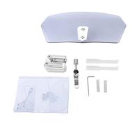 Universal Adjustable Motorcycle Windscreen, Motorcycle Wind Deflector with ABS Frame and Aluminum Bracket, Smoked Tinted Windshield for Triumph (Smoked)