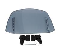 Universal Adjustable Motorcycle Windscreen Powersports Windshields Transparent Wind Deflector Compatible with MT07 MT09 MT10 R1 R3 FZ6 TMAX530 TMAX500 (Transparent Blue)