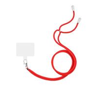 Universal Adjustable Phone Lanyard Strap Mobile Hanging Rope Neck Straps Anti-lost Lanyards Cell Phone Accessories(Red)