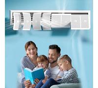 Universal adjustment Air Vent Deflector-Adjust The Wind Direction At Will-Ceiling Register Vent Deflector-Air Conditioner Deflector-Adjustable Ac Air Deflector,Suitable for Central Air Conditioning (