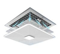 Universal Air Conditioner Deflector Square Central AC Deflector with Top Grill Design - Ideal for Living Rooms & Offices (60x60cm/24x24in)
