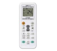 Universal Air Conditioner Remote Control, Compatible with,Fujitsu, Haier, LG, Gree, Midea, Hitachi, Sharp, Panasonic, Samsung, Sanyo, Hisense, Whirlpool, Bosch(No battery included) (White 1 PC)