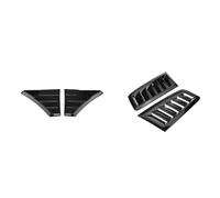 Universal Air Front Hood Bonnet Vents Hood Compatible With Focus RS MK2 MK3 Auto Car Decorative Air Flow Intake Scoop Side Vent Compatible With Seat(1 Red Set)