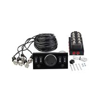 Universal Air Ride Suspension Five In One Display Pressure Gauge With Solenoid Valve And Control Panel Ship Type Switch(Complete)