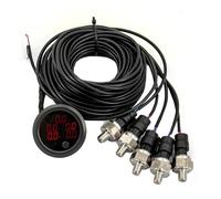 Universal Air Ride Suspension Five In One Display Pressure Gauge With Solenoid Valve And Control Panel Ship Type Switch(Just gauge)
