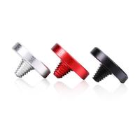 Universal Aluminium Alloy Camera Shutter Release Buttons and Smooth Concave Red Black Silver 3pcs