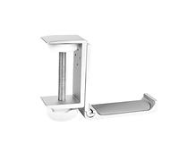 Universal Aluminium Alloy Headphone Holder Bracket Hanger Metal Wall Clamp Hook Foldable Earphone Stand Desktop Mount