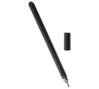 Universal Aluminium Capacitive Stylus Pen with Double Head | Suction Cup, Black Finish, for Mobile Phone and Tablet Use, Smooth Writing and Comfortable Grip
