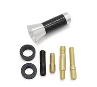 Universal Aluminum 3.5cm 8cm 12cm Car Decoration Radio Carbon Fiber Antenna Decorative Roof Signal Modified(Sliver,3.5cm)