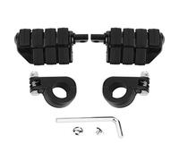 Universal Aluminum Alloy Rubber Foot Pegs Footrest with Mounting Brackets for ATV UTV Scooter Motorcycle 1.25in Diameter Engine Guard