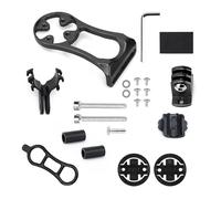 Universal Aluminum Bike Computer Mount - Multi-Function Out Front Mount for Garmin, Bryton, CatEye Action Cameras & Flashlight, CNC-Machined Alloy, Stable Stem Installation