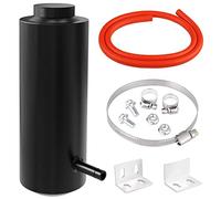 Universal Aluminum Car Overflow Tank 800ml Coolant Reservoir Tank, Black Radiator Coolant Overflow Tank Small Coolant Expansion Tank