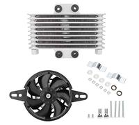 Universal Aluminum Motorcycle Engine Oil Cooling Fan, Oil Cooler Radiator, High - Performance Engine Oil Cooler with Fan for Most Motorcycles, Efficient Heat Dissipation