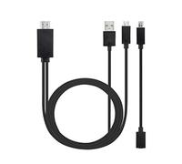 Universal Android Phone MHL Micro USB to HD 1080P HD TV Cable Adapter - Black