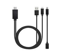 Universal Android Phone MHL Micro USB to HD 1080P HD TV Cable Adapter - Black plastic trees