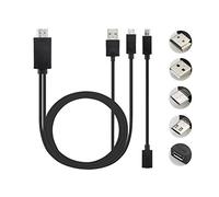 Universal Android Phone MHL Micro USB to HDMI 1080P HD TV Cable Adapter - Black