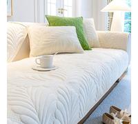 Universal Anti Slip Washable Sofa Cover Pet Scratch Resistant Couch Protector Plush L Shaped Furniture Slipcover for Leather Sofas Cat Friendly Design
