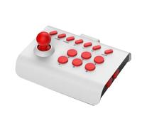 Universal Arcade Game Stick Joystick Controller For Switch PS4 PS3 Ultimate Pandora Box PC, for Android IOS Mobile Phone (white red)