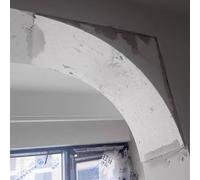 Universal Arch Kit for Doorway, Interior Living Room Bedroom Decorative Door Frame Covers, A Half-Circle Top Archway Molding Set Wainscoting Panel Board(1 pcs,20x20x20cm)