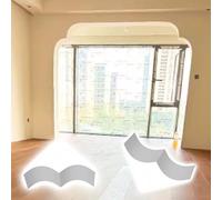 Universal Arch Plaster Corner 6 8 10 12 14 16 18 20 in, Easy to Add Rounded Corners, Rounded Doorway Arch Kit for Aisles/Cabinet/Window Frame, Drywall Arched Kit(2pcs,6x6x4in/15x15x10cm)