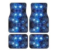 Universal Artificial Intelligence Brain Print Car Foot Mat Four-Piece Set Stylish, Durable Floor Mats