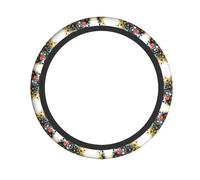 Universal Artificial Intelligence Brain Print Steering Wheel Cover - Breathable Steering Wheel for Cars, SUVs, Trucks - Auto Interior Decor