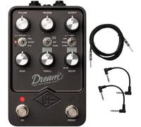 Universal Audio UAFX Dream '65 Reverb Amplifier Pedal - Bundle with Instrument Cable and 2 Patch Cables