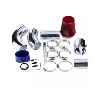 Universal Auto 76mm Car Cold Air Intake System 3inch Tube Intake Pipe Kit Turbo Direct Cold Air Filter Automotive Air Intake Pipe(Red)